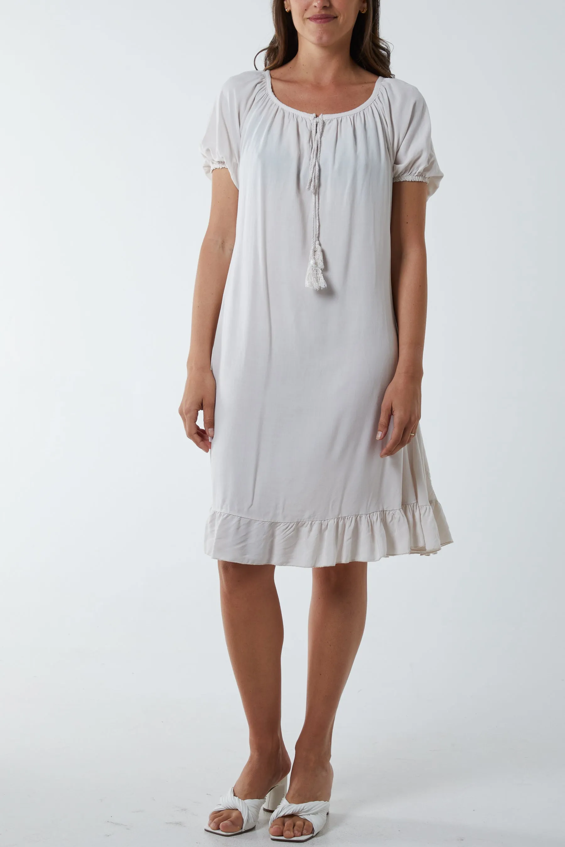 Gypsy Tie Front Midi Dress