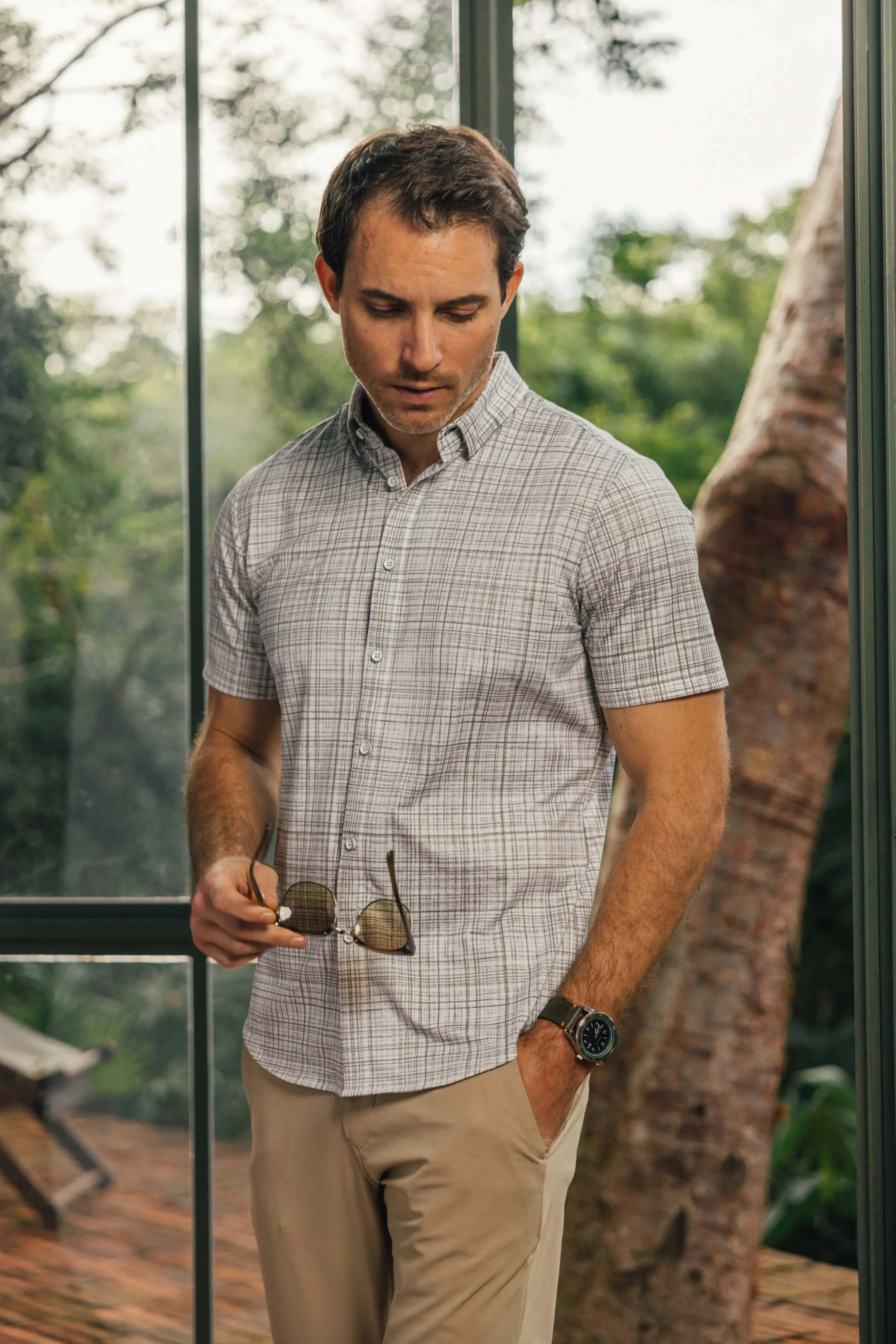 Halyard Short Sleeve - Sea Spray Breezy Plaid