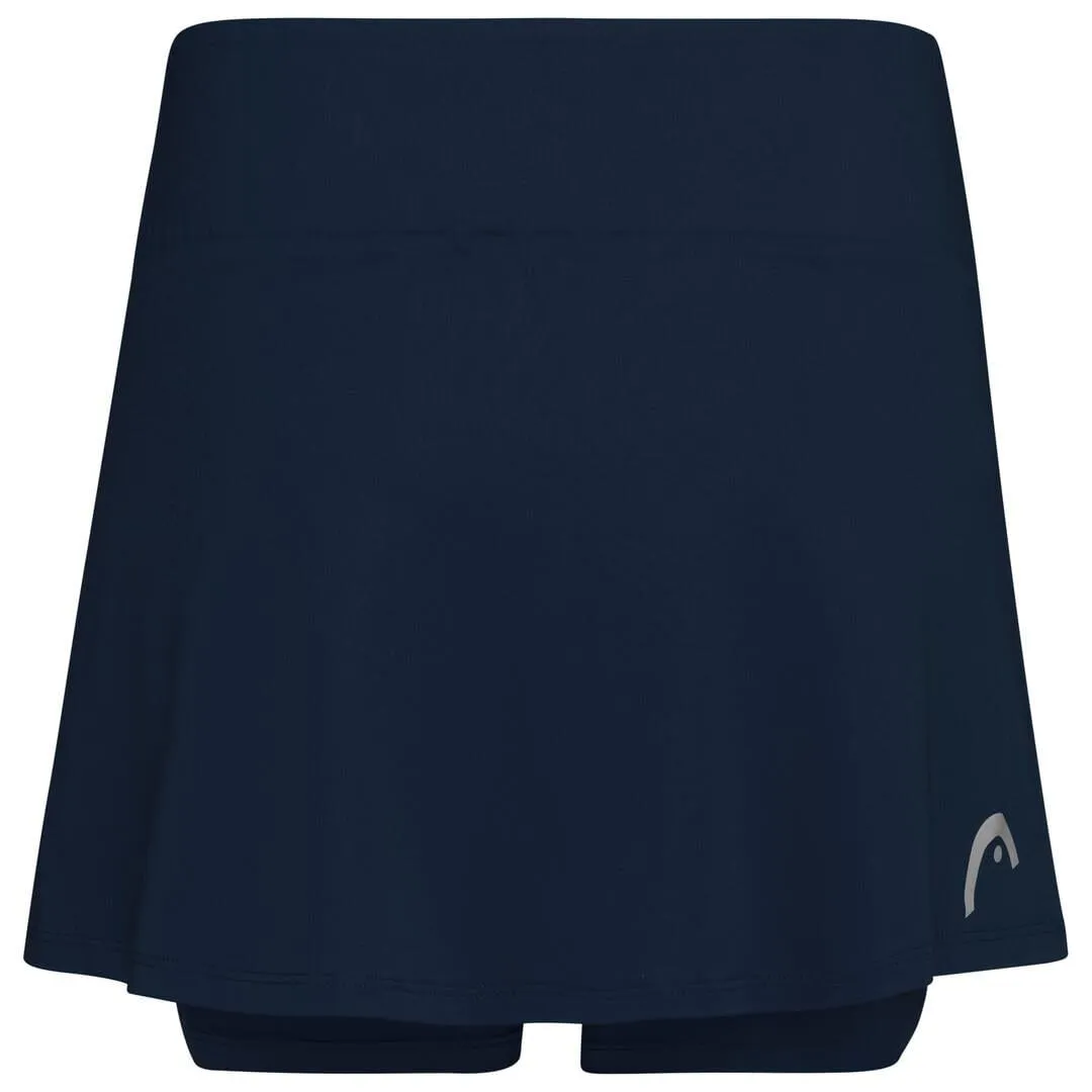 HEAD Womens Club Basic Badminton Skort - Dark Blue