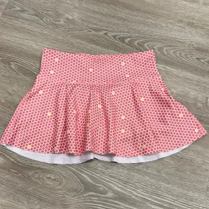 Honesty Clothing Pink Honeycomb Skirt