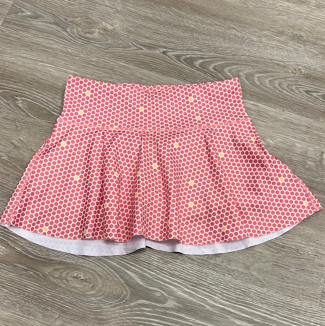 Honesty Clothing Pink Honeycomb Skirt