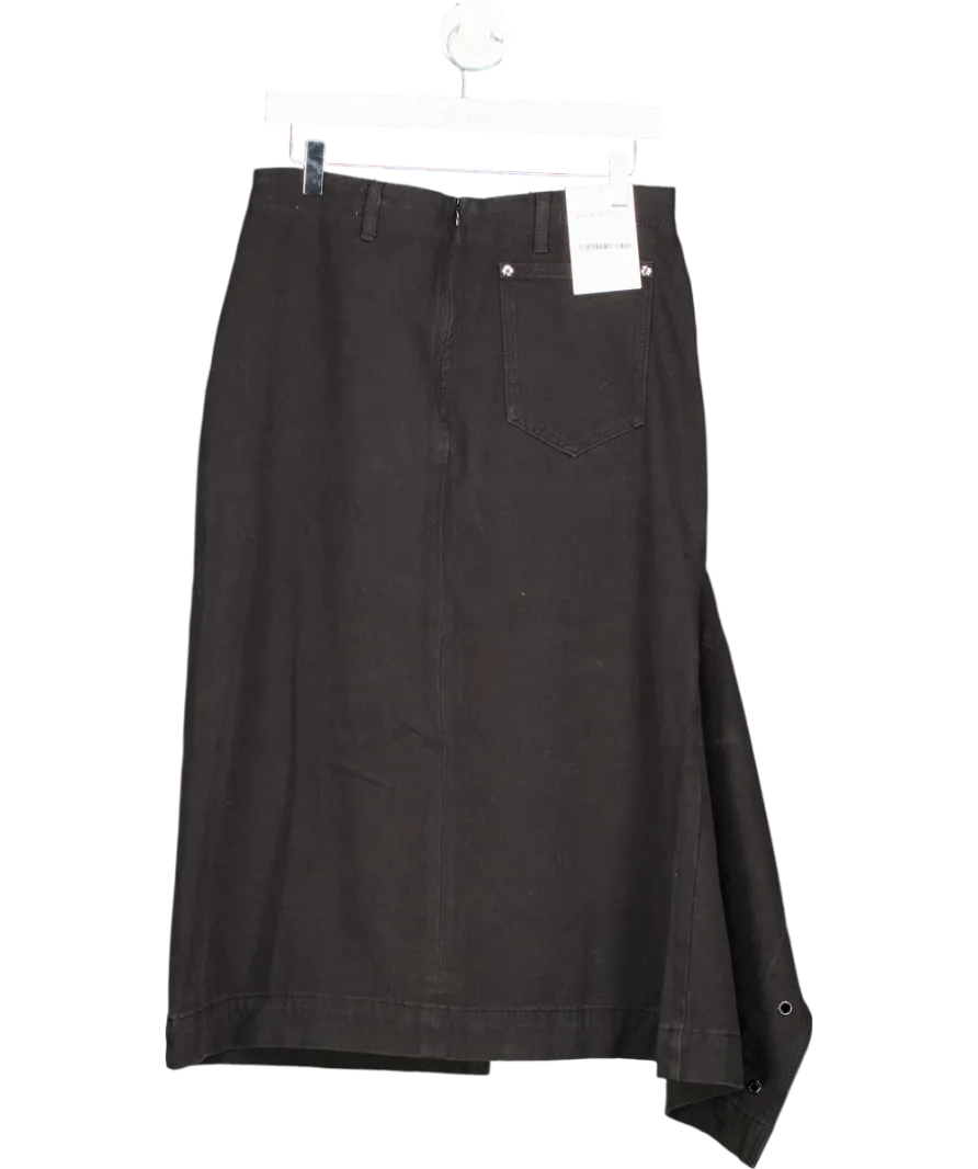 HOUSE OF SUNNY Black The Half Cut Skirt UK 8