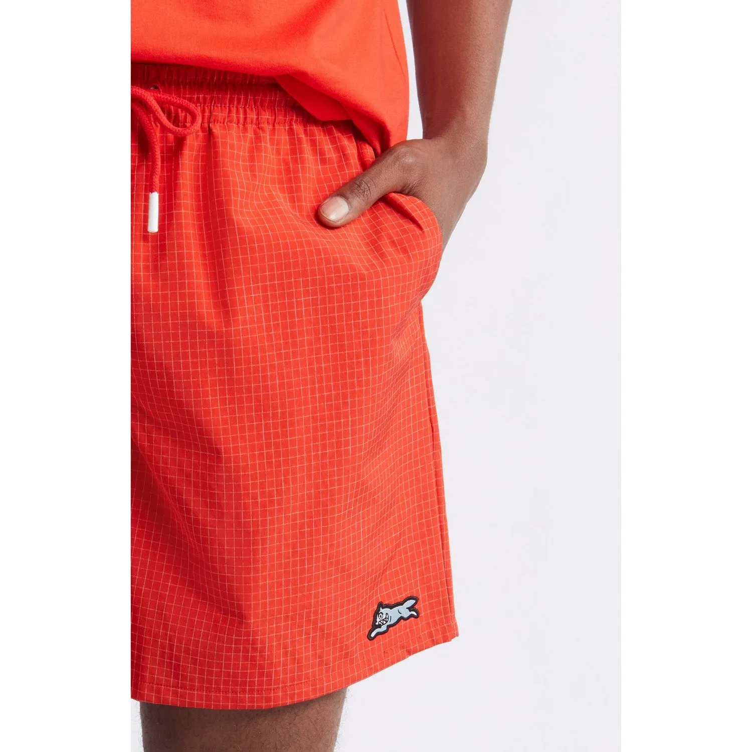 ICECREAM Men Pyramid Shorts Fiery Red