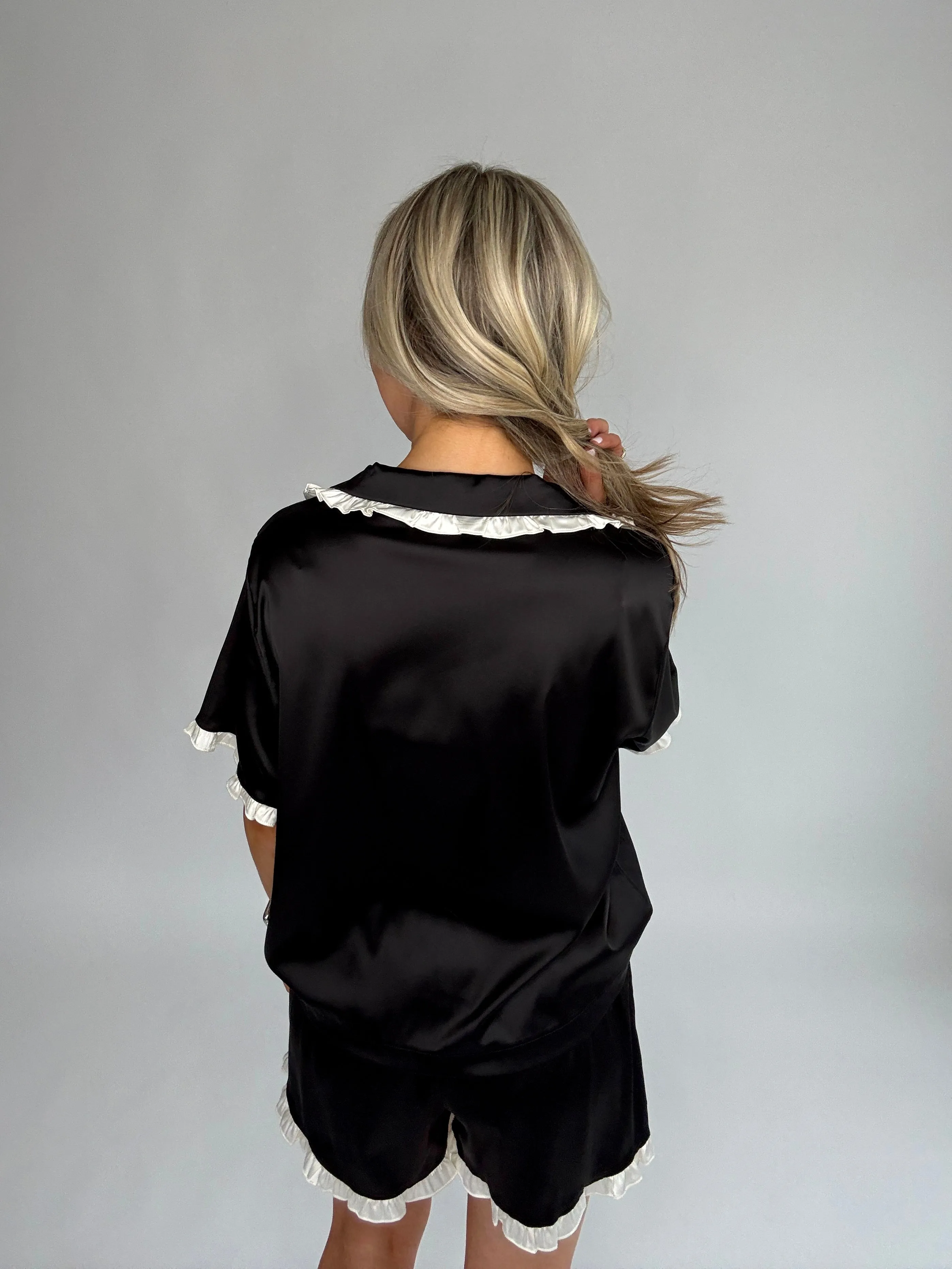 In Your Dreams Pajama Set - Black