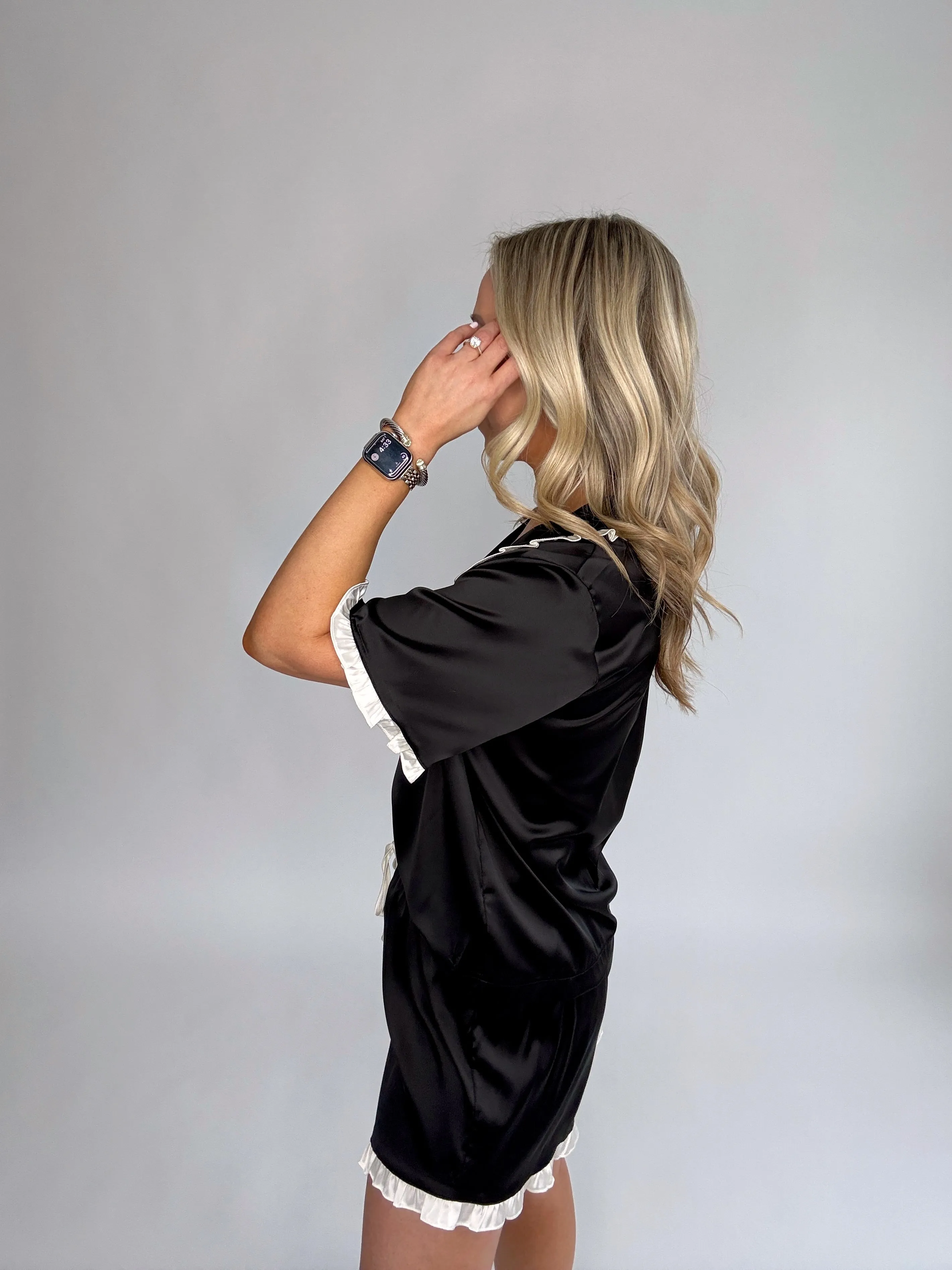 In Your Dreams Pajama Set - Black