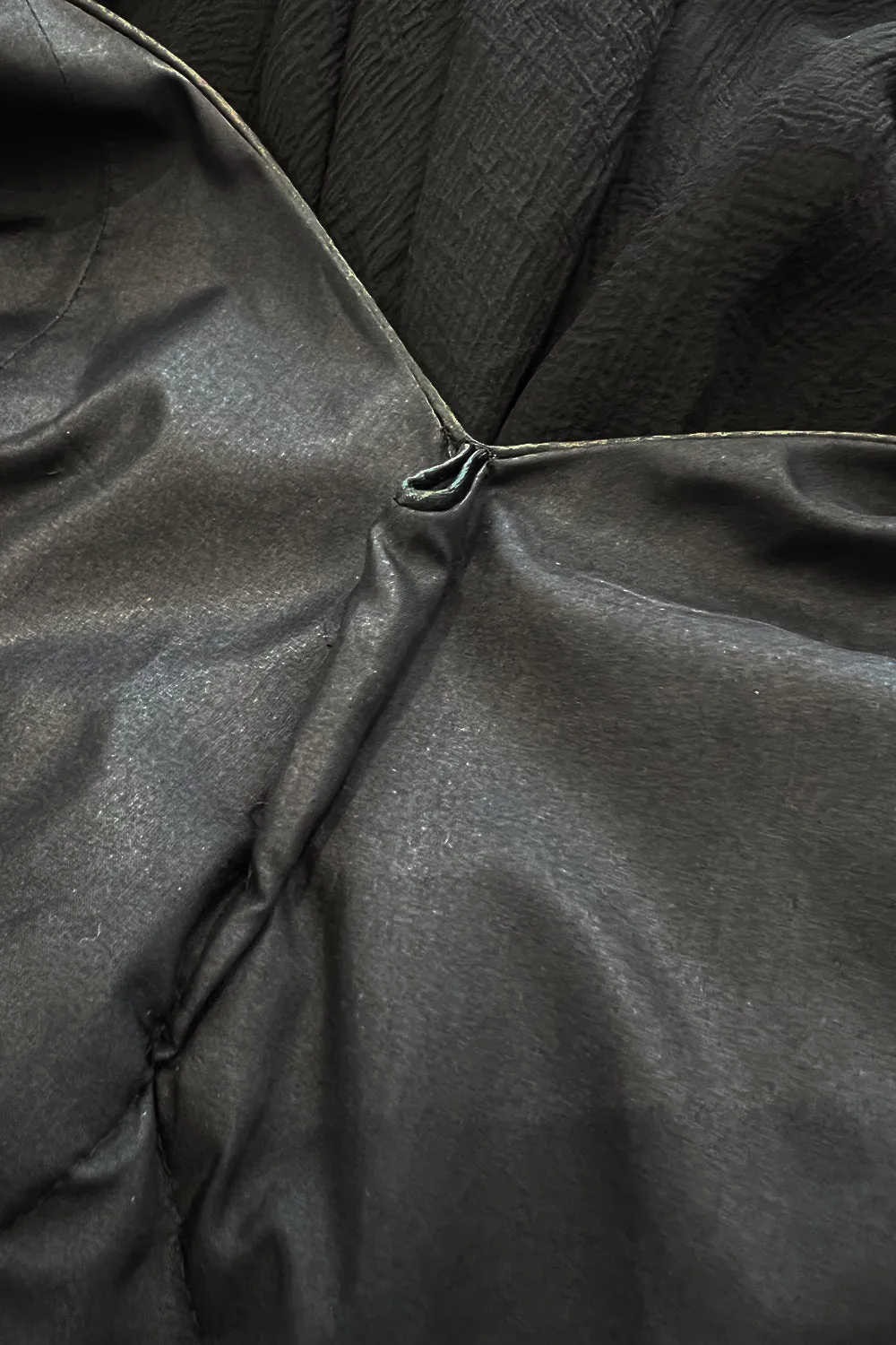 Incredible Fall 1993 Yves Saint Laurent Runway Black Silk Chiffon Dress W Ruffle Full Sleeves