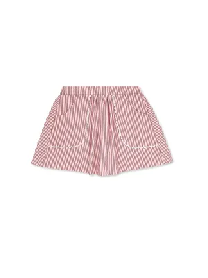 Isabella Skirt - Raleigh Red Seersucker
