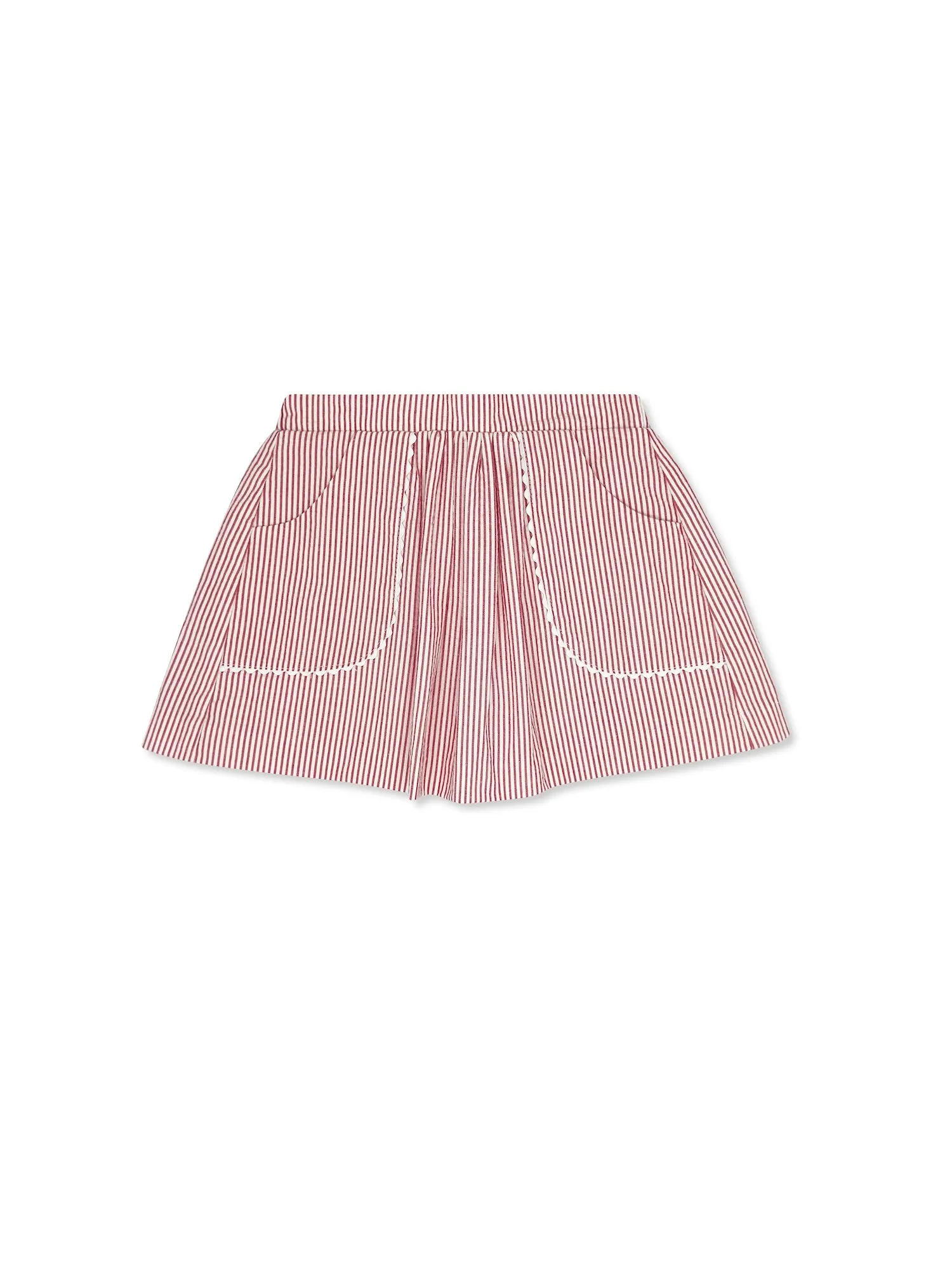 Isabella Skirt - Raleigh Red Seersucker