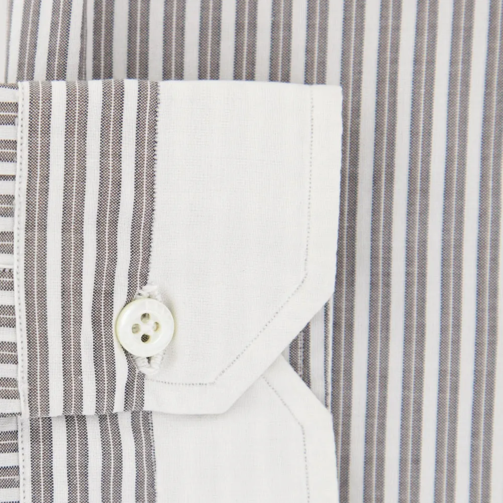 Isaia Brown Shirt - Extra Slim