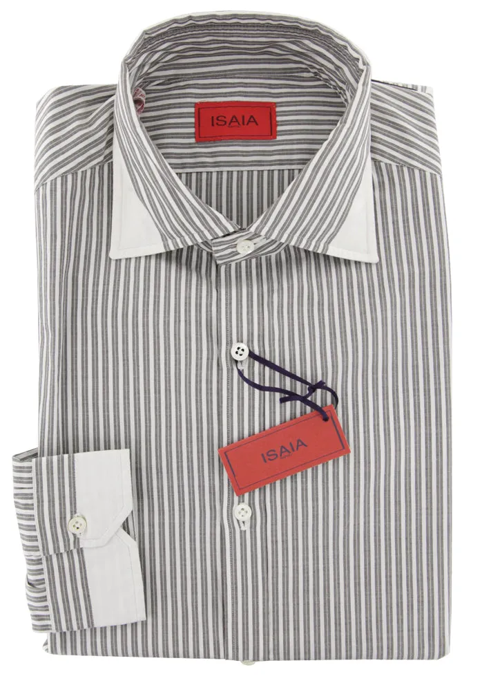 Isaia Brown Shirt - Extra Slim
