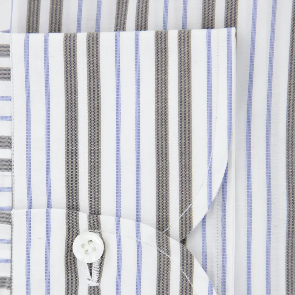 Isaia Brown Shirt - Slim