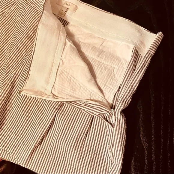 J. Crew Seersucker Blue and White Striped Shorts
