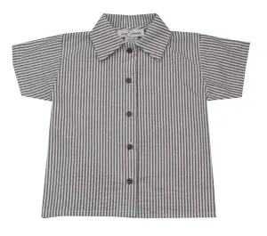 Jack & Teddy Brown Seersucker Shirt