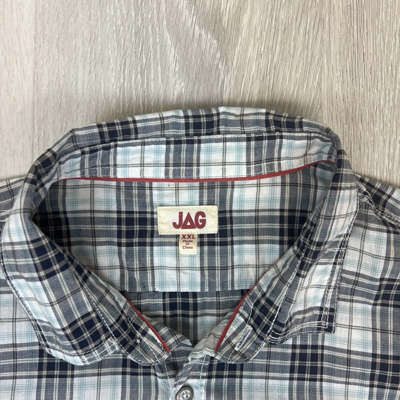 JAG Mens Short Sleeve Button Up Shirt Size 2XL
