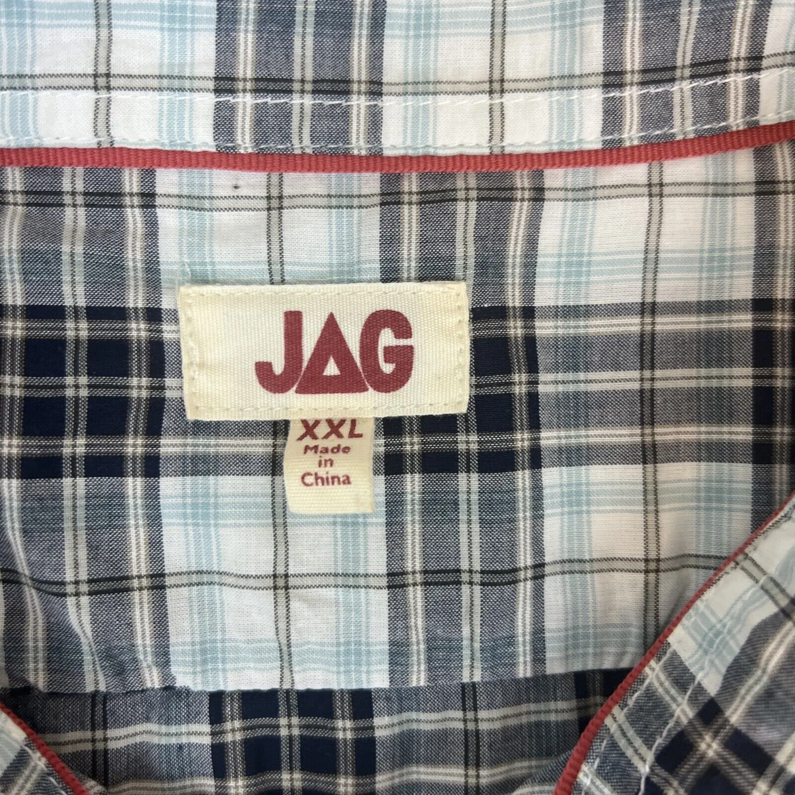 JAG Mens Short Sleeve Button Up Shirt Size 2XL