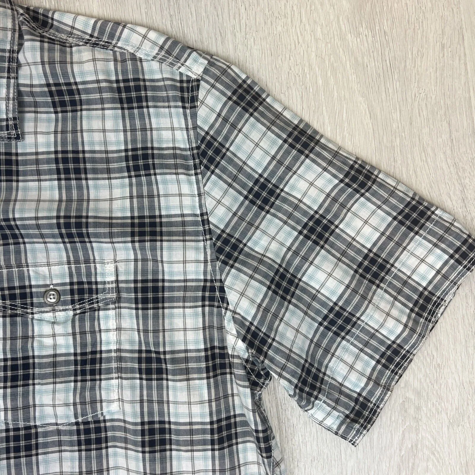 JAG Mens Short Sleeve Button Up Shirt Size 2XL