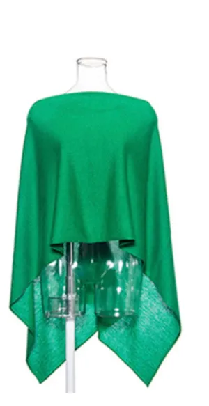 Jane Doe Classic Poncho in Kelly Green