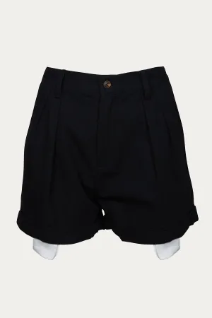 JANE EXPOSED-POCKET COTTON-TWILL SHORTS