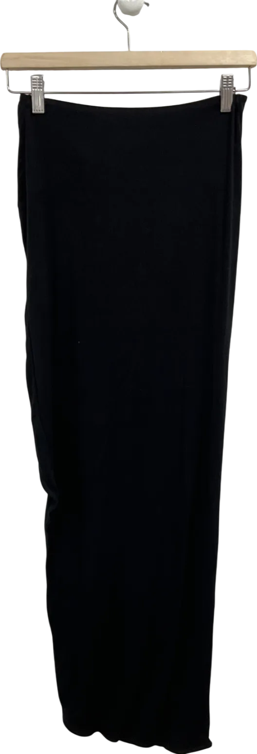 JLUXLabel Black Gisele Slit Skirt UK S
