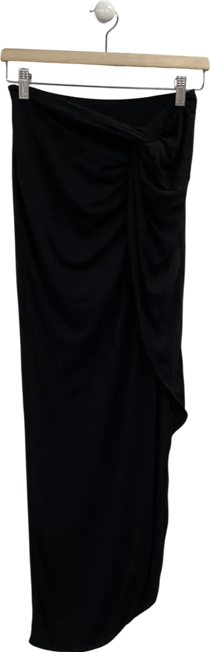 JLUXLabel Black Gisele Slit Skirt UK S