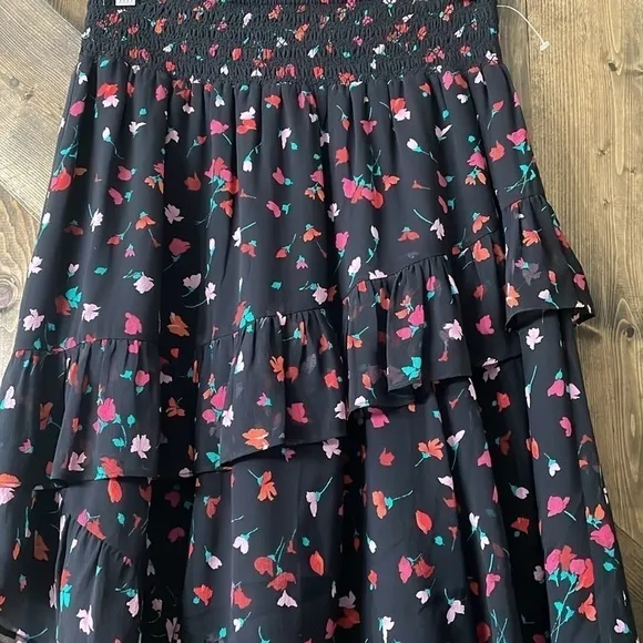 JOIE Gorowen Silk Asymmetrical Skirt