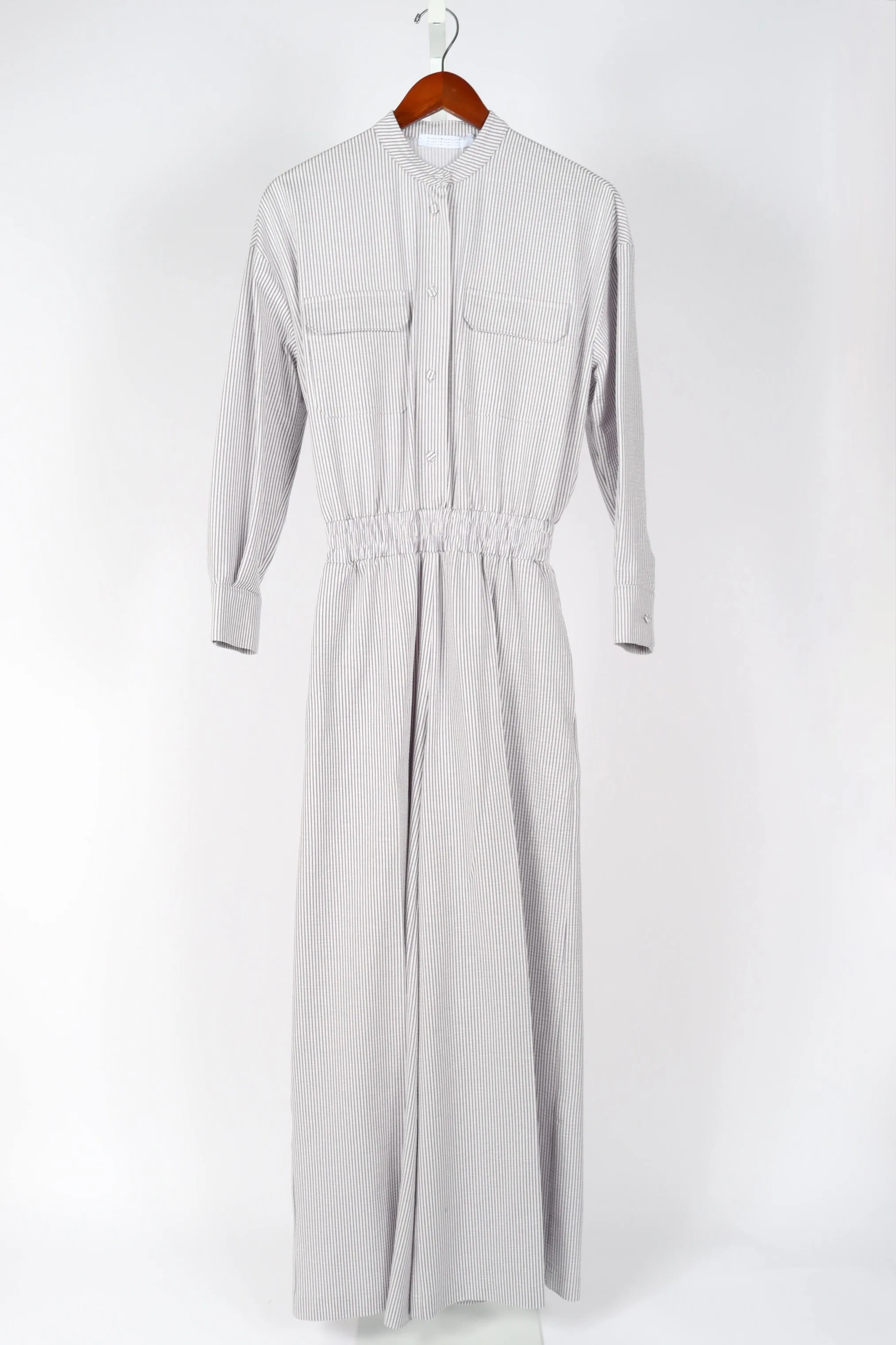 Jumpsuit Coolmax Seersucker - Grey & White