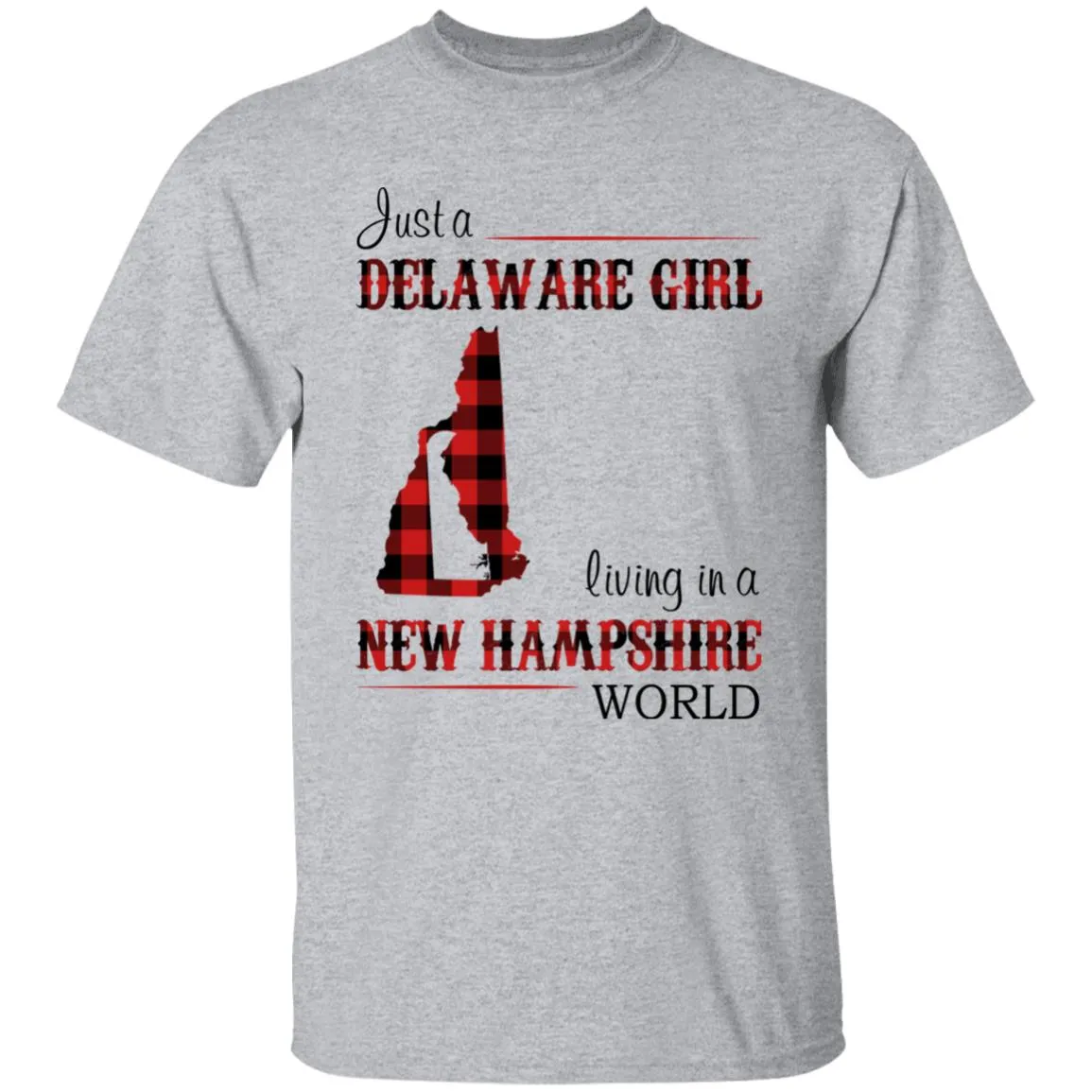 Just A Delaware Girl Living In A New Hampshire Girl T-shirt