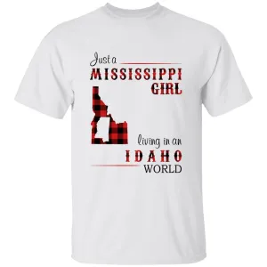 Just A Mississippi Girl Living In An Indiana World T-shirt