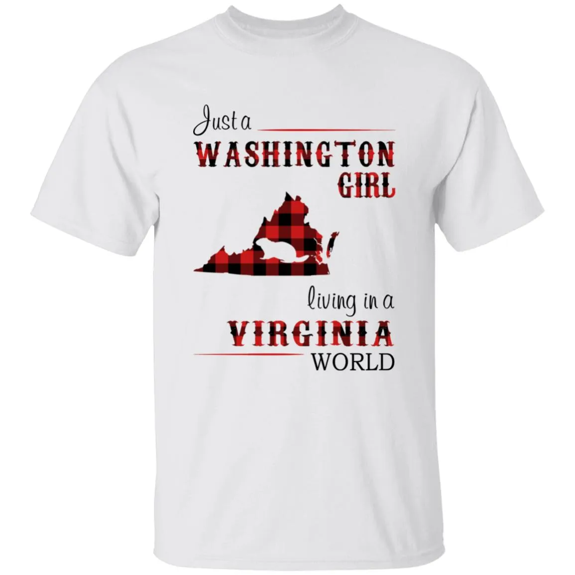 Just A Washington Girl Living In A Virginia World T-shirt