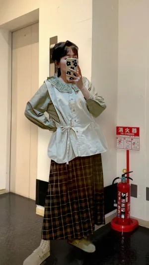 K493 高動感兩穿百摺裙