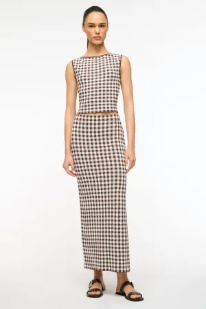Karina Skirt Chocolate Gingham
