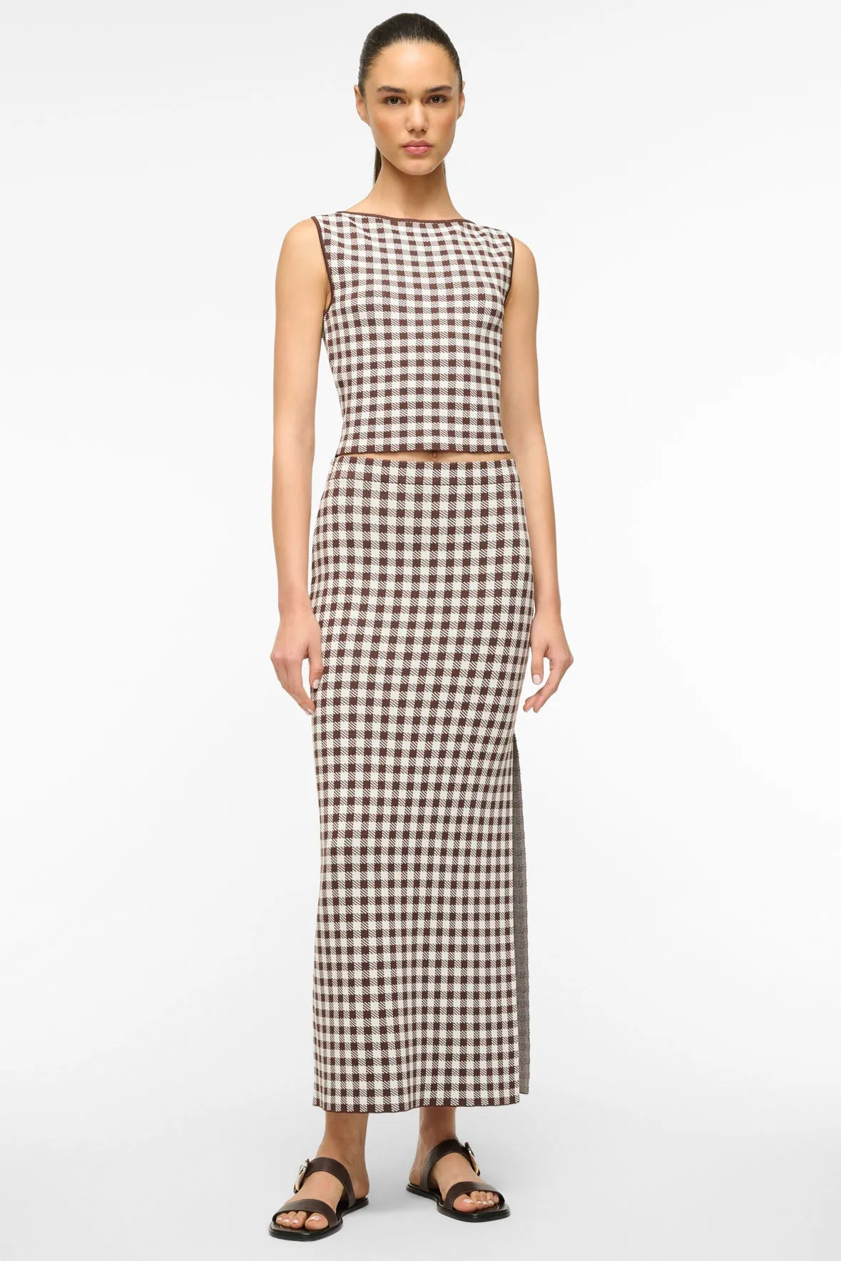Karina Skirt Chocolate Gingham
