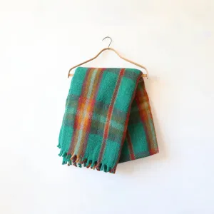 Khadi Wool Plaid Blanket - Sunset