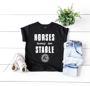 Kids Horses Keep Me Stable Unisex Shirt | Reserved Listing Bold Horse Solutions