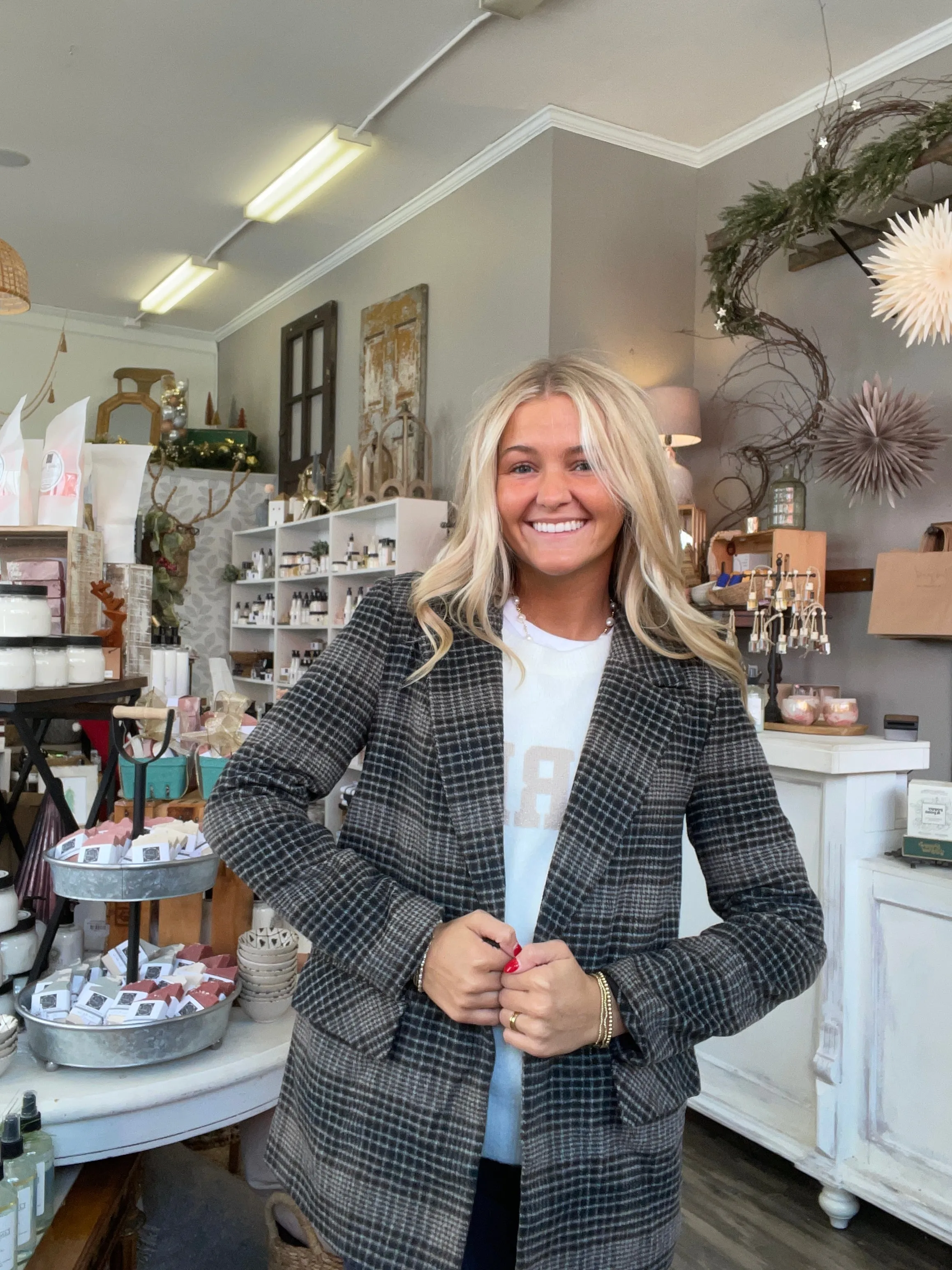 Kingston Relaxed Plaid Blazer