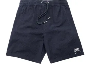 Kith Hardaway Seersucker Shorts Navy