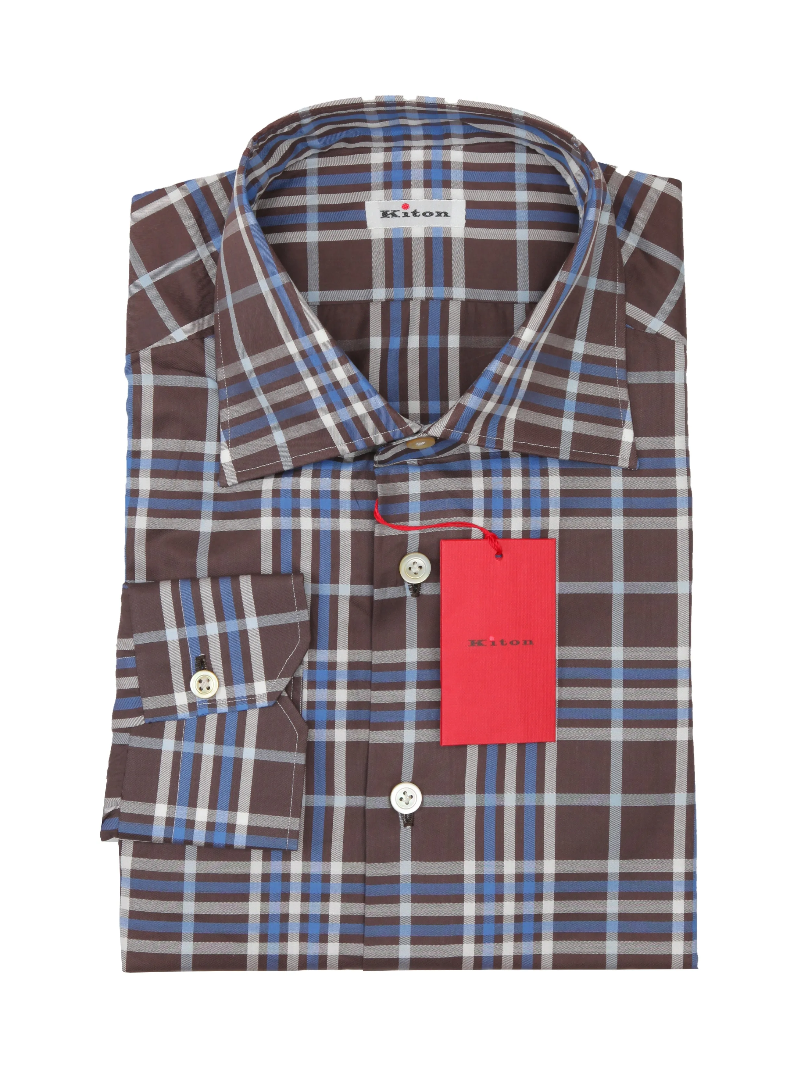 Kiton Brown Shirt - Slim