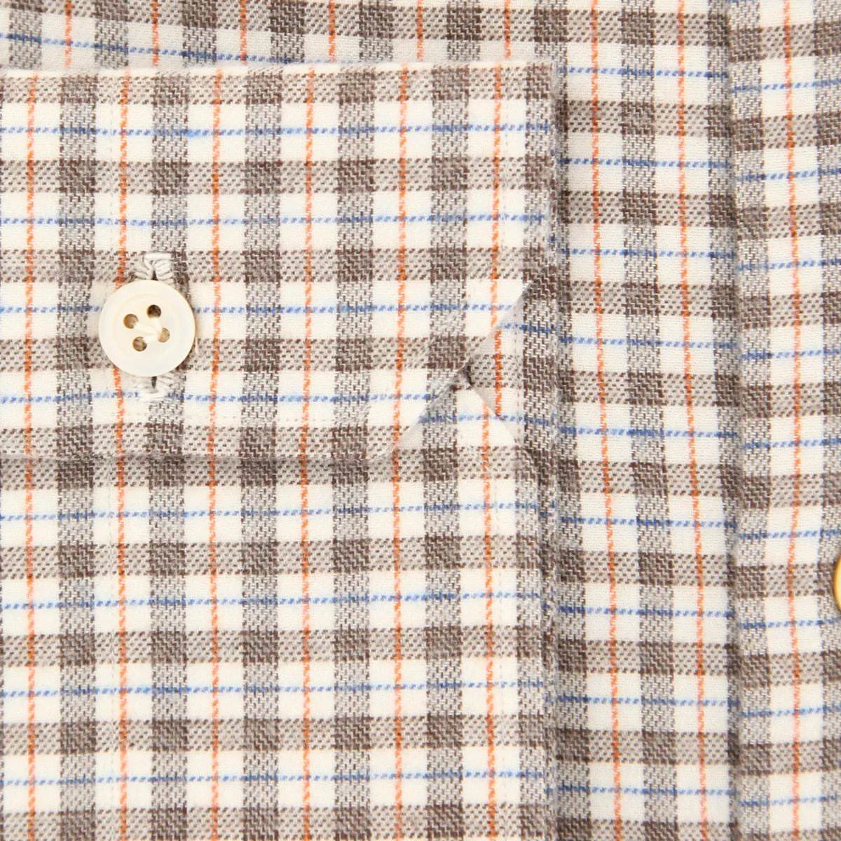 Kiton Brown Shirt - Slim