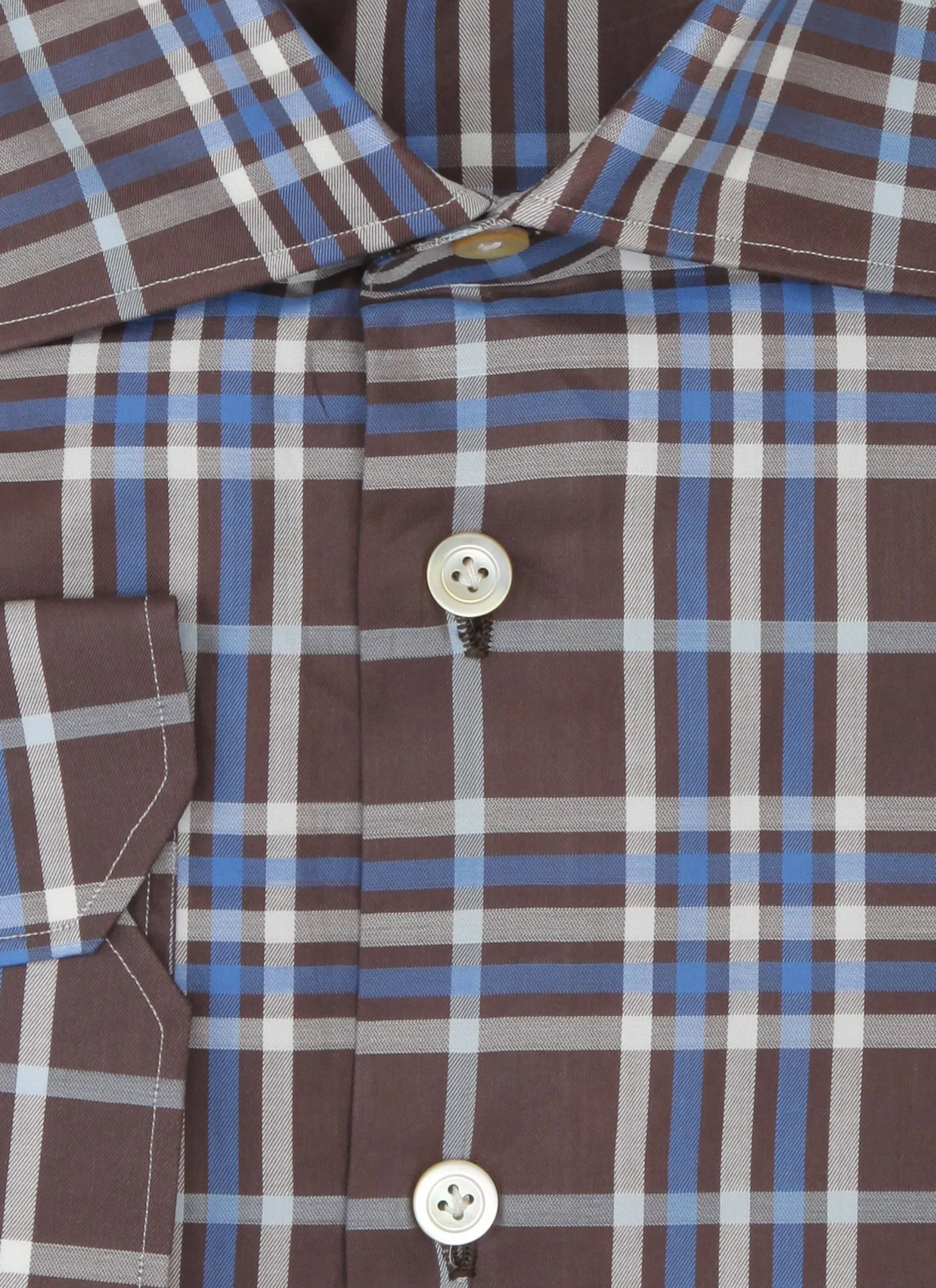 Kiton Brown Shirt - Slim