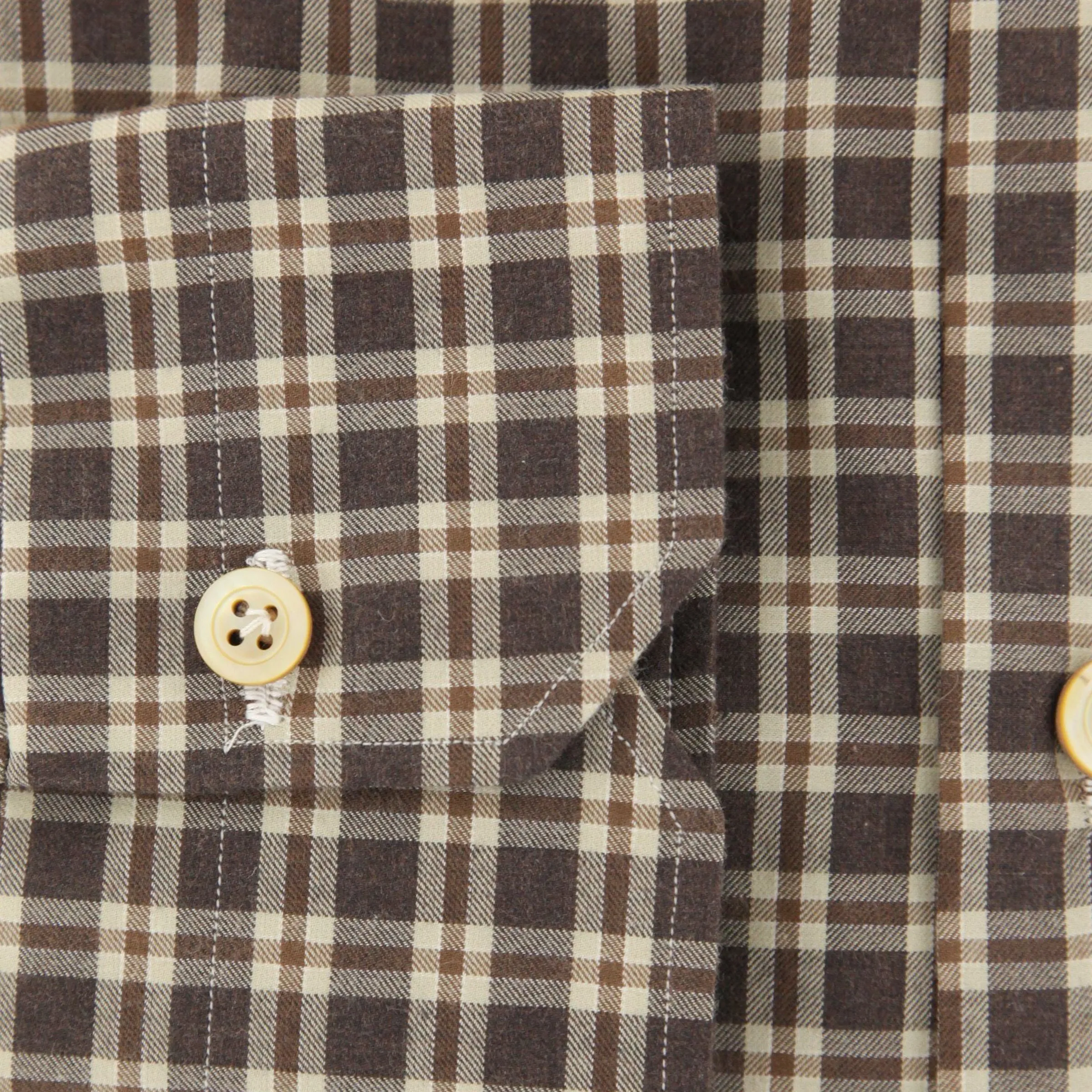Kiton Caramel Brown Shirt - Slim