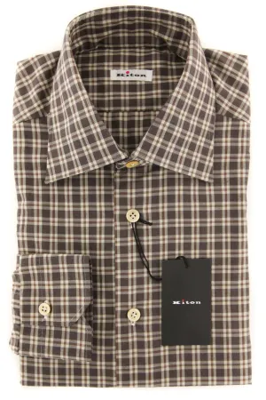 Kiton Caramel Brown Shirt - Slim