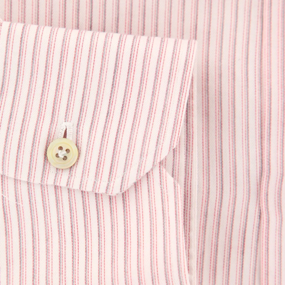 Kiton Cream Shirt - Slim