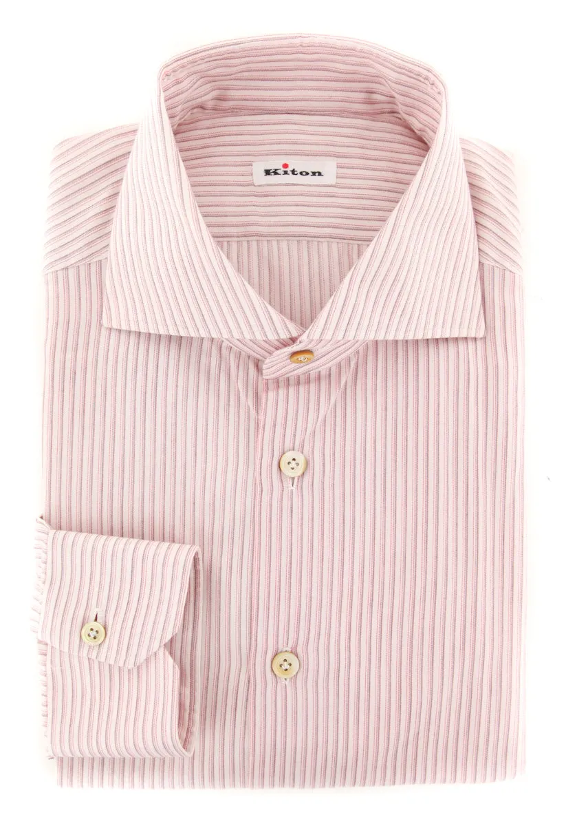 Kiton Cream Shirt - Slim