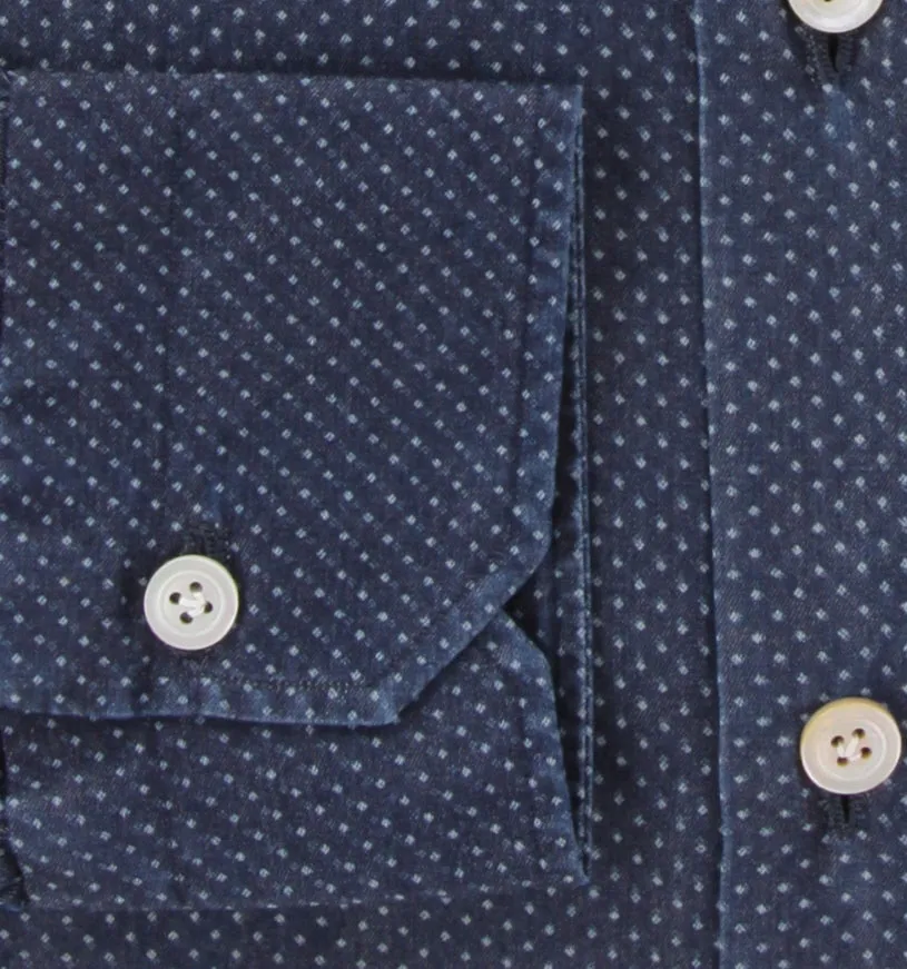 Kiton Dark Blue Shirt - Slim