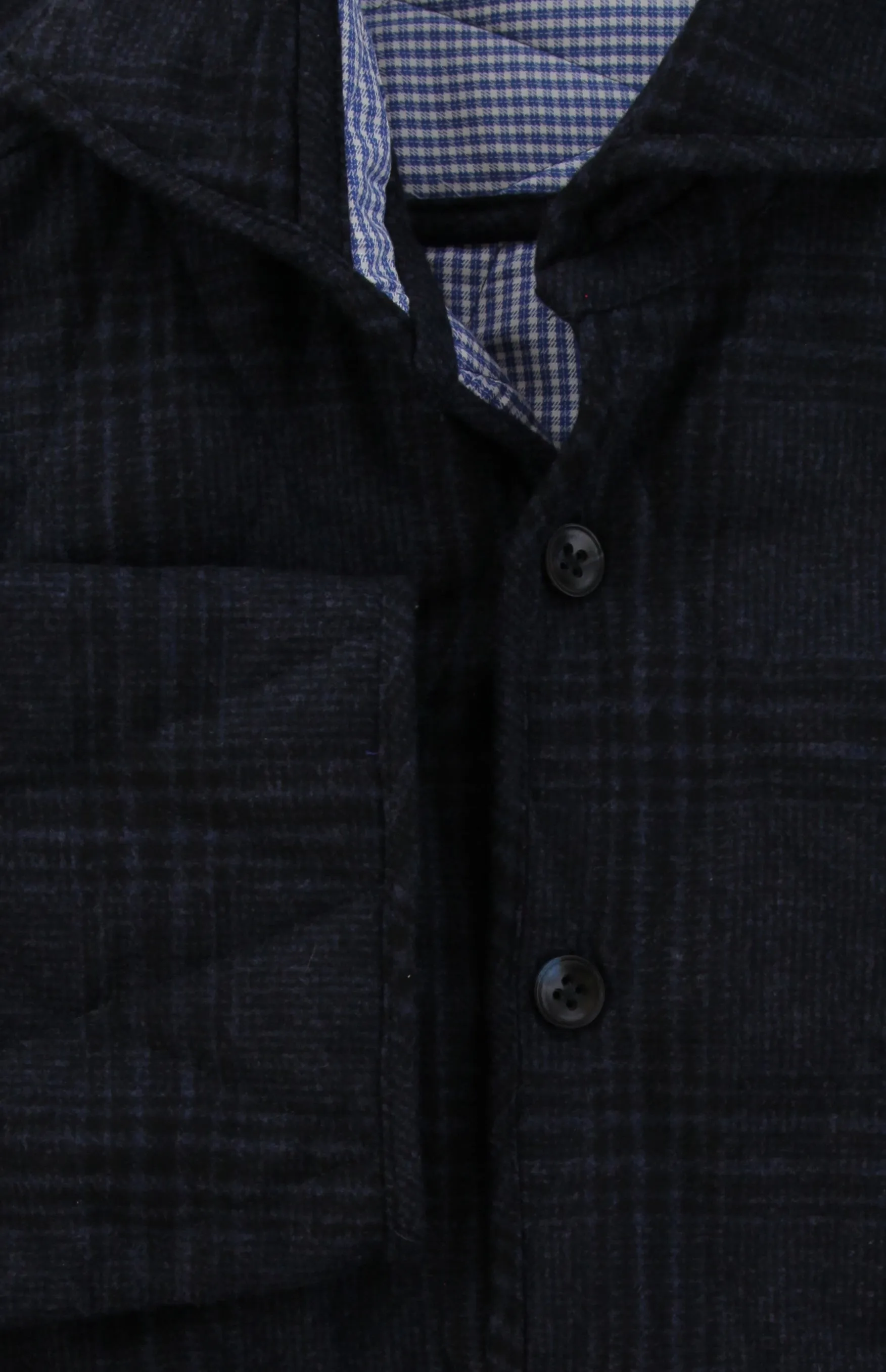 Kiton Navy Blue Overshirt - Slim