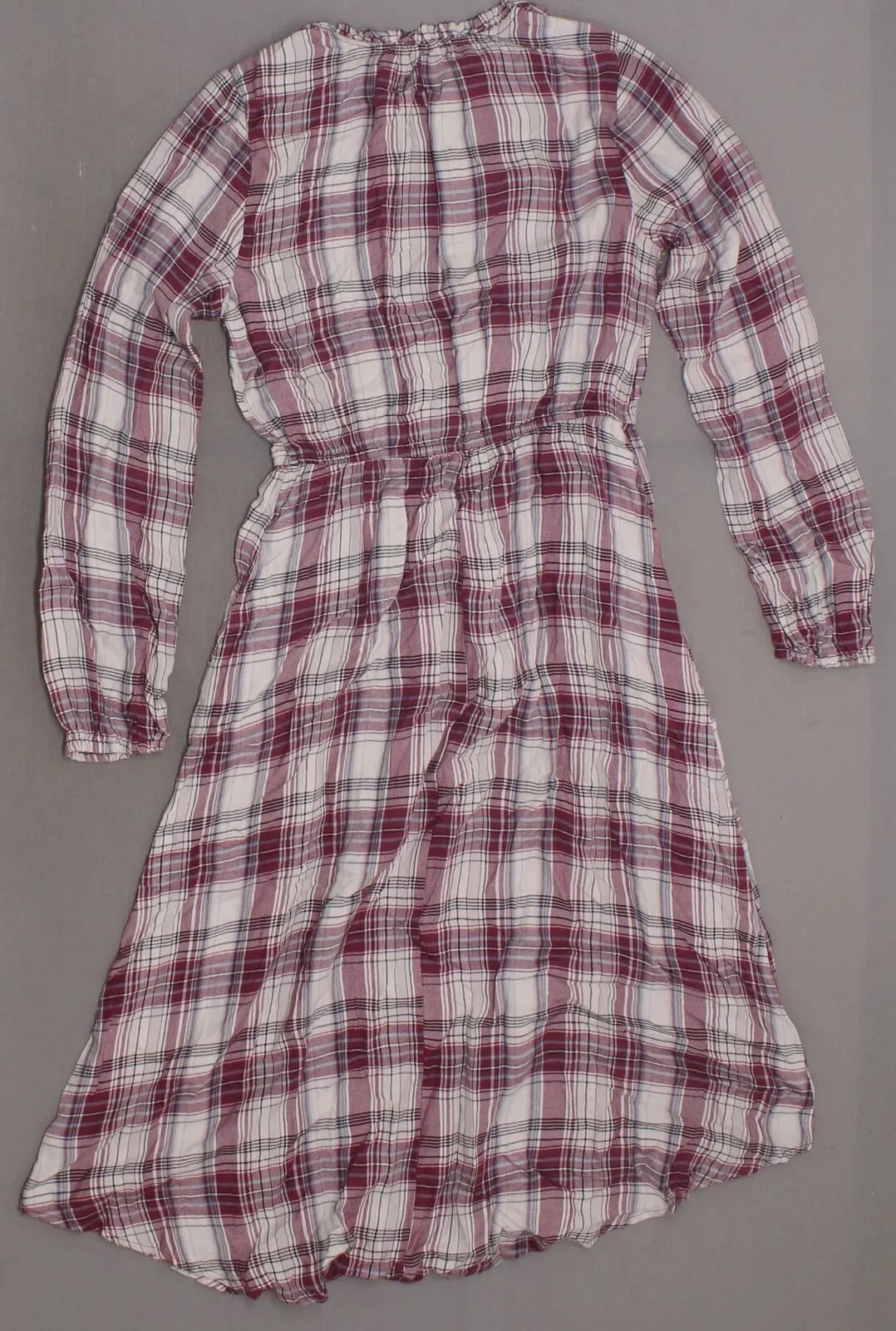 Knox Rose Women's Plaid Long Sleeve Midi Dress