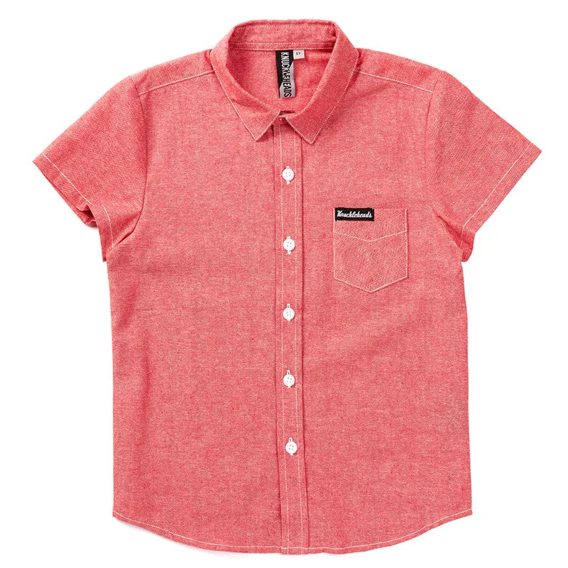 Knuckleheads Coral Rockabilly Shirt