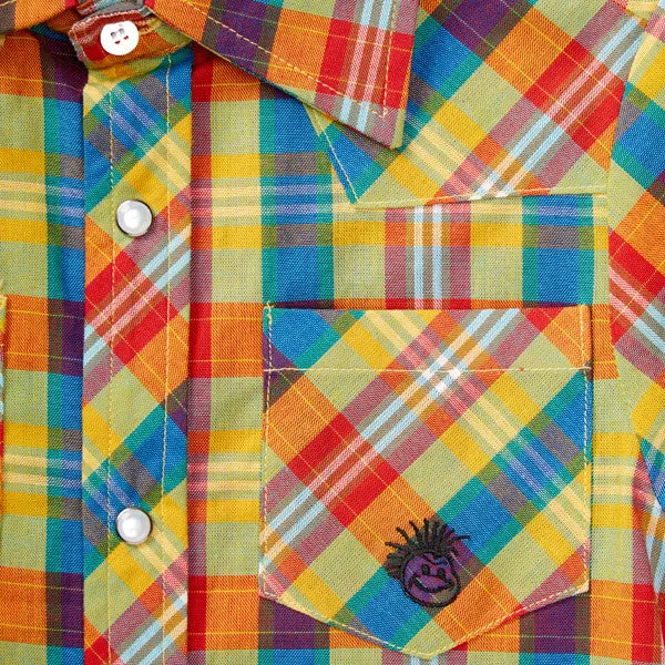 Knuckleheads Spring Plaid Rockabilly Shirt