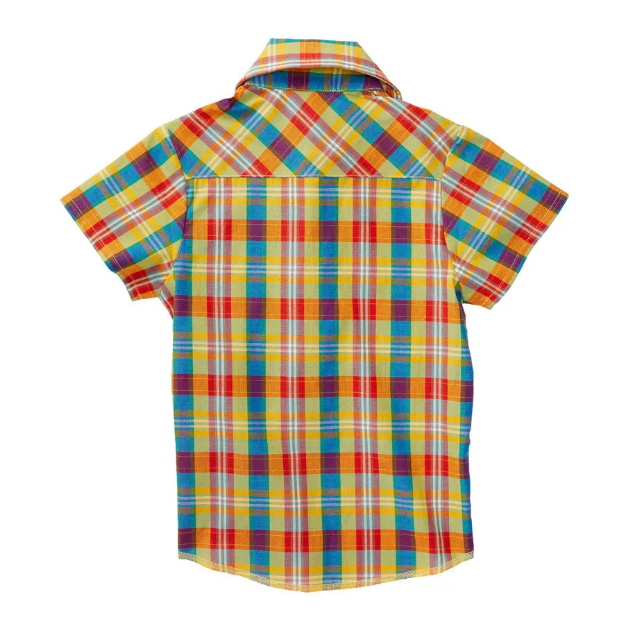 Knuckleheads Spring Plaid Rockabilly Shirt