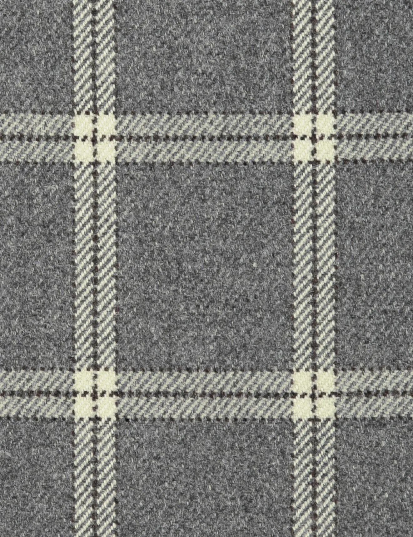 Lambswool Plaid-grey flannel